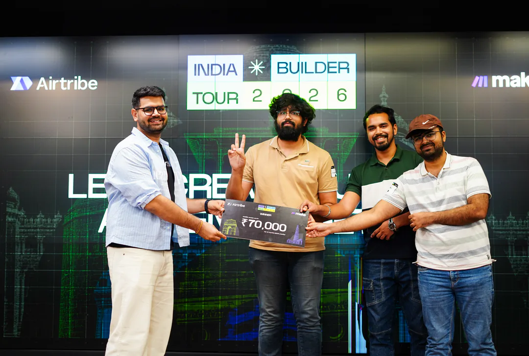 India Builder Tour grand prize presentation